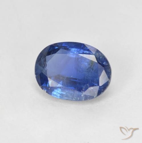 Disthène Bleu foncé naturelle ovale, 1.68 ct, SI