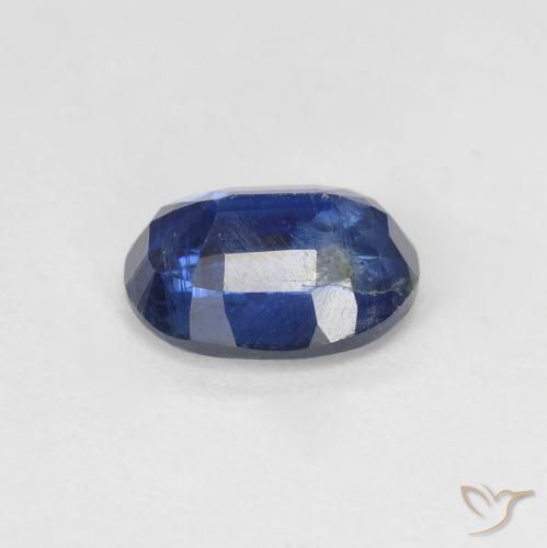 Disthène Bleu foncé naturelle ovale, 1.68 ct, SI