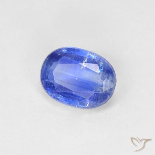 Disthène Bleu franc naturelle ovale, 1.71 ct, SI