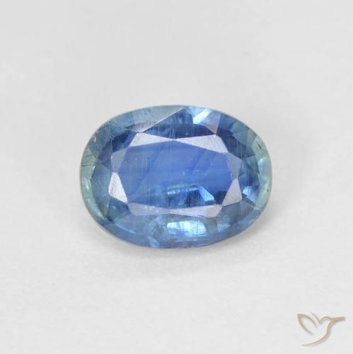 1.59ct Naturel Bleu pastel Disthène, ovale, SI