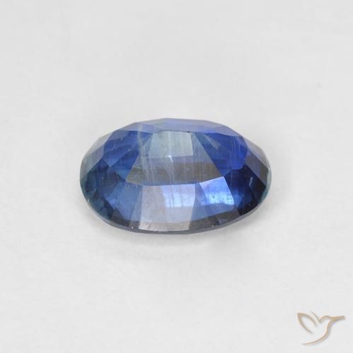 Disthène Bleu pastel naturelle ovale, 1.59 ct, SI