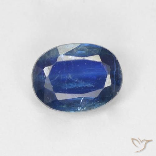 1.57ct Naturel Bleu marine Disthène, ovale, SI
