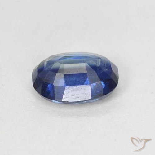 Disthène Bleu foncé naturelle ovale, 1.14 ct, SI