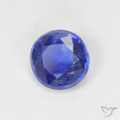 0.64ct Naturel Bleu foncé Disthène, Tour, VS-SI