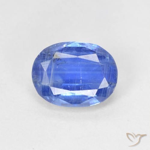1.79ct Naturel Bleu bébé Disthène, ovale, SI