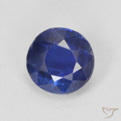 0.78ct Naturel Bleu foncé Disthène, Tour, VS