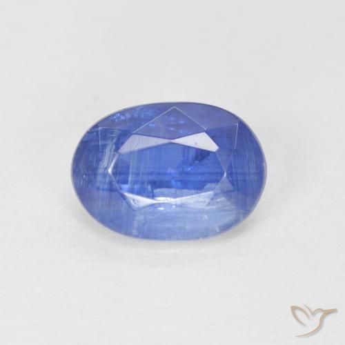 0.96ct Naturel Bleu bébé Disthène, ovale, SI