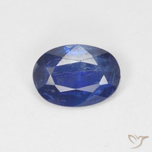 0.74ct Naturel Bleu marine Disthène, ovale, SI