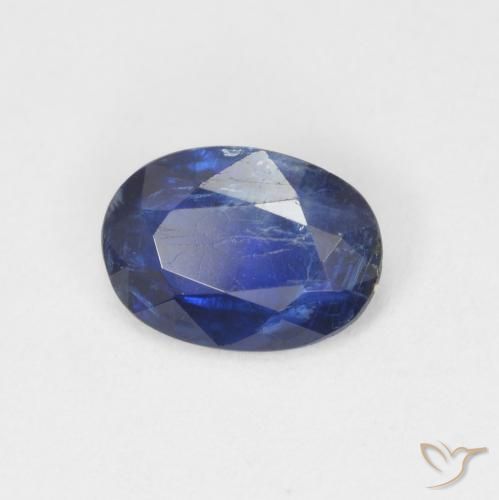 Disthène Bleu marine naturelle ovale, 0.74 ct, SI