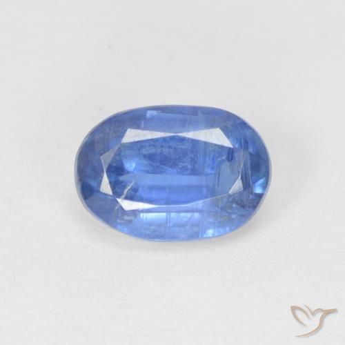 1.07ct Naturel Bleu bébé Disthène, ovale, SI