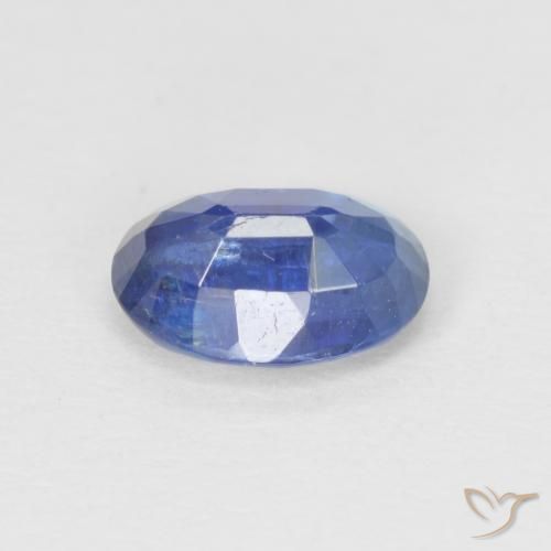 Disthène Bleu foncé naturelle ovale, 1.06 ct, SI