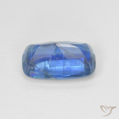 Disthène Bleu foncé naturelle Coussin, 3.07 ct, SI