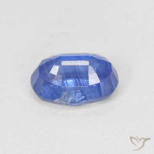 Disthène Bleu foncé naturelle ovale, 1.23 ct, SI