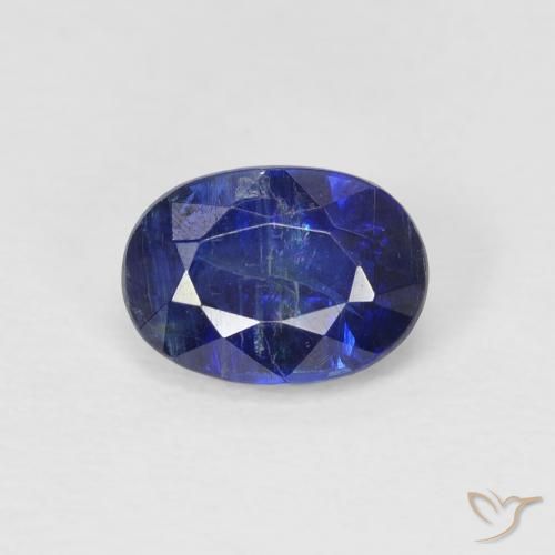 1.16ct Naturel Bleu marine Disthène, ovale, SI