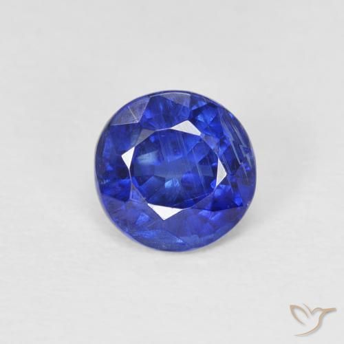 1.03ct Naturel Bleu foncé Disthène, Tour, SI