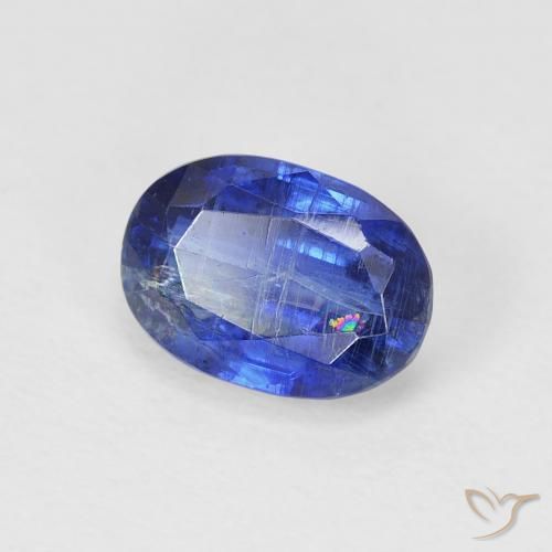 Disthène Bleu foncé naturelle ovale, 1.17 ct, SI
