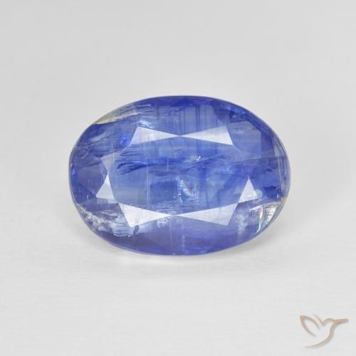 4.19ct Naturel Bleu Disthène, ovale, SI