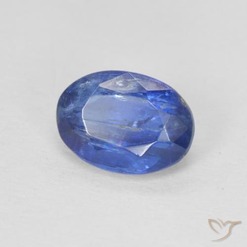 Disthène Bleu marine naturelle ovale, 1.01 ct, SI