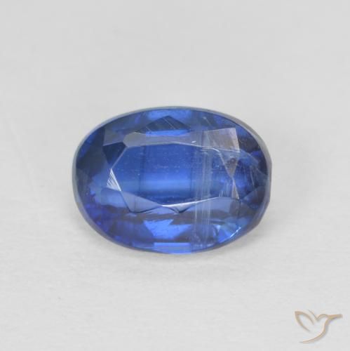 1.07ct Naturel Bleu marine Disthène, ovale, SI