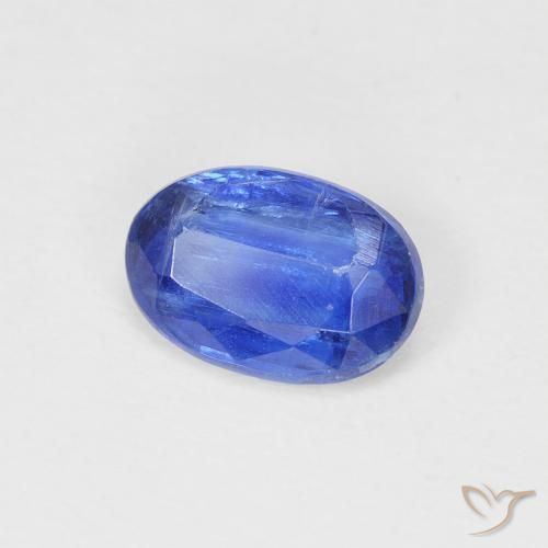 Disthène Bleu foncé naturelle ovale, 0.92 ct, SI