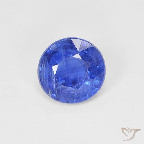 1.00ct Naturel Bleu foncé Disthène, Tour, SI