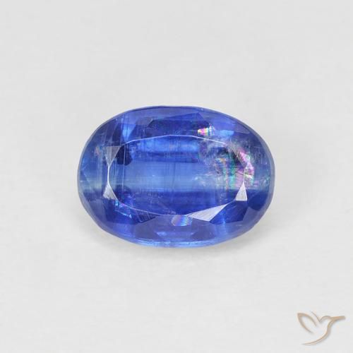1.21ct Naturel Bleu foncé Disthène, ovale, SI
