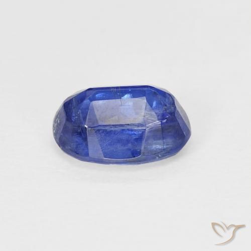 Disthène Bleu foncé naturelle ovale, 1.21 ct, SI