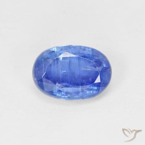 1.12ct Naturel Bleu bébé Disthène, ovale, SI