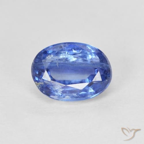 1.38ct Naturel Bleu bébé Disthène, ovale, SI