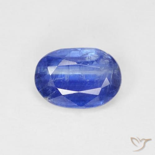 1.05ct Naturel Bleu foncé Disthène, ovale, SI