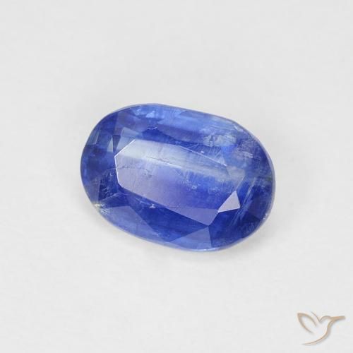 Disthène Bleu foncé naturelle ovale, 1.05 ct, SI