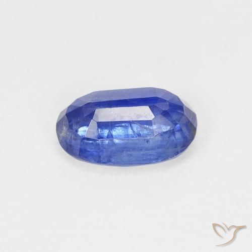 Disthène Bleu foncé naturelle ovale, 1.05 ct, SI