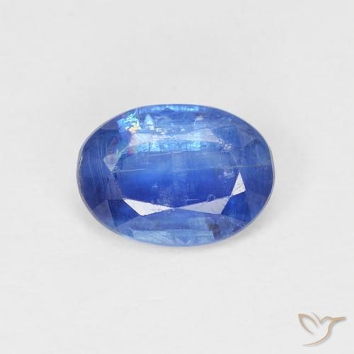 1.05ct Naturel Bleu vif Disthène, ovale, SI