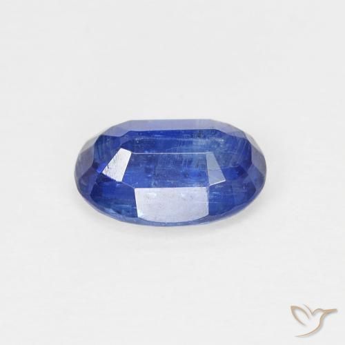 Disthène Bleu vif naturelle ovale, 1.05 ct, SI