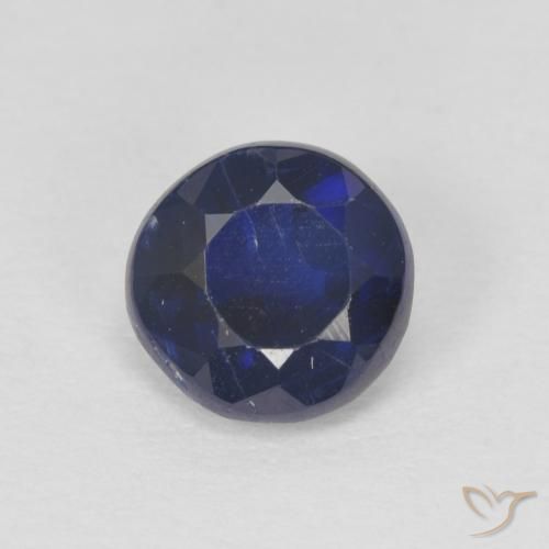 1.03ct Naturel Bleu foncé Disthène, Tour, SI