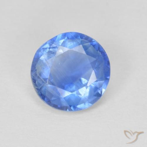 0.95ct Naturel Bleu marine léger Disthène, Tour, SI