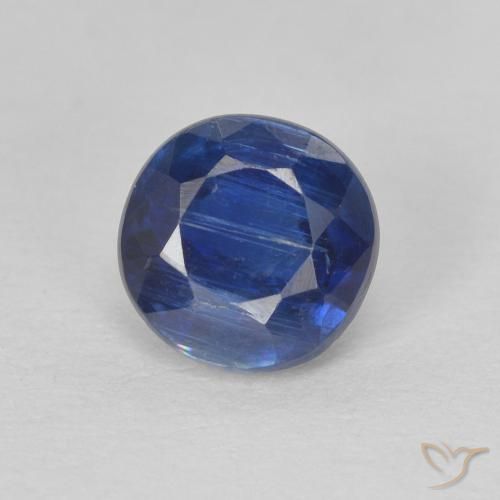 1.19ct Naturel Bleu foncé Disthène, Tour, SI