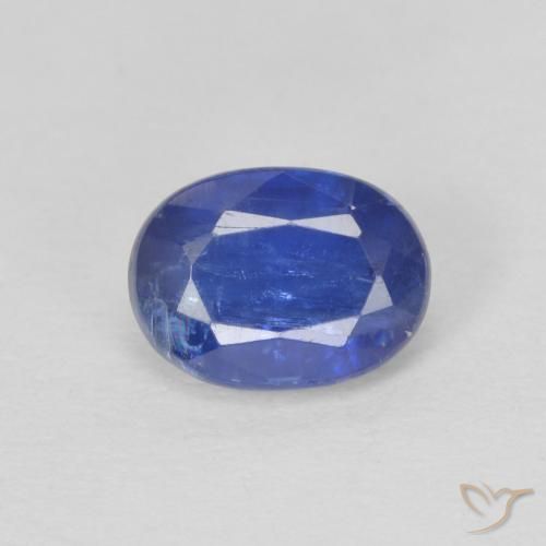 1.10ct Naturel Bleu franc Disthène, ovale, SI