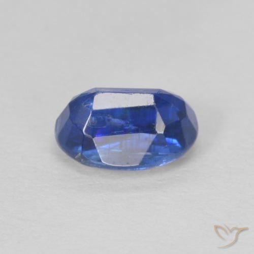 Disthène Bleu foncé naturelle ovale, 1.21 ct, SI
