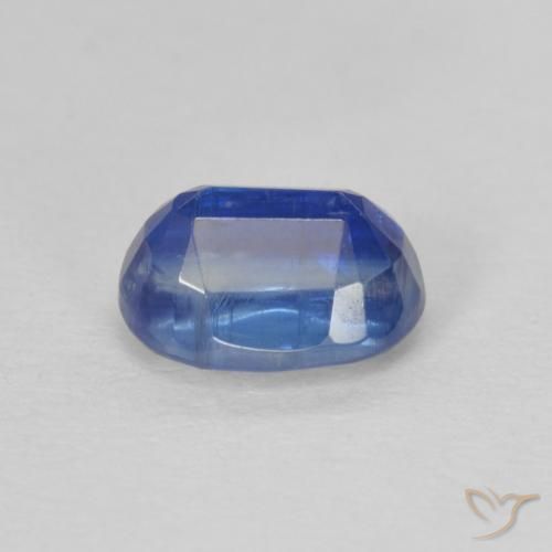 Disthène Bleu foncé naturelle ovale, 1.25 ct, SI