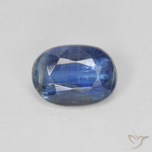 1.05ct Naturel Bleu foncé Disthène, ovale, SI