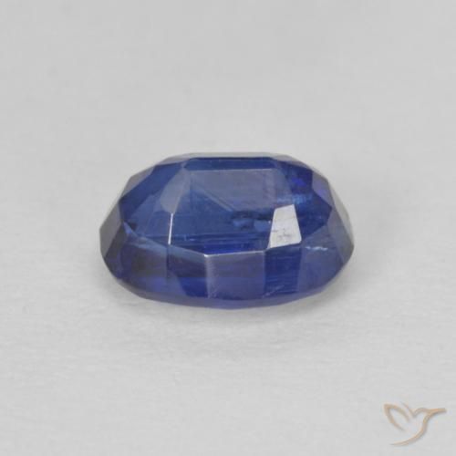 Disthène Bleu foncé naturelle ovale, 1.30 ct, SI