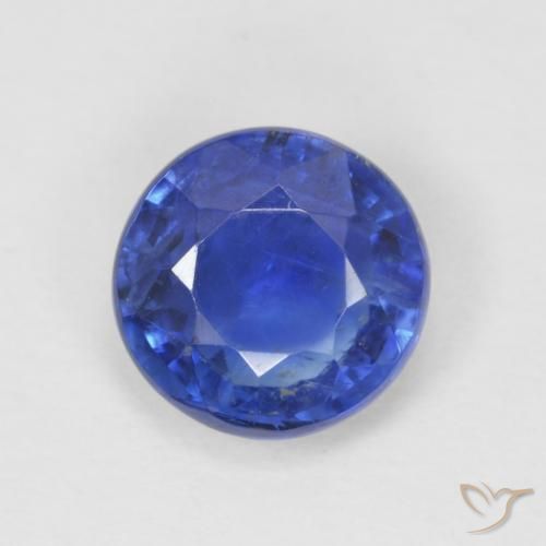 0.99ct Naturel Bleu foncé Disthène, Tour, SI