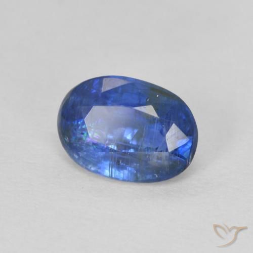 Disthène Bleu foncé naturelle ovale, 1.07 ct, SI