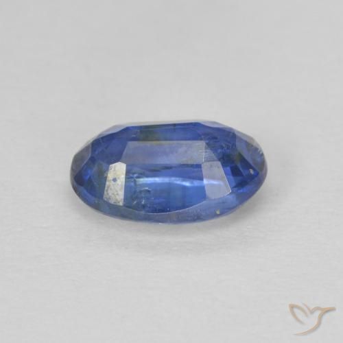 Disthène Bleu foncé naturelle ovale, 1.07 ct, SI