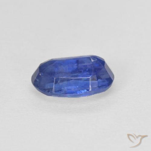 Disthène Bleu foncé naturelle ovale, 1.02 ct, SI