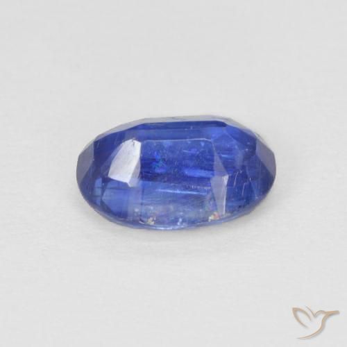 Disthène Bleu foncé naturelle ovale, 1.12 ct, SI