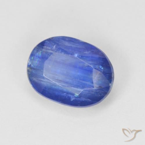 Disthène Bleu foncé naturelle ovale, 2.84 ct, SI
