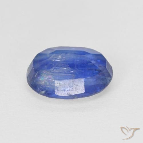 Disthène Bleu foncé naturelle ovale, 2.84 ct, SI