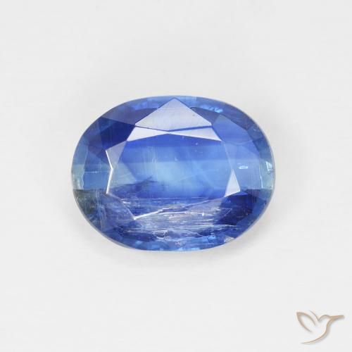 2.72ct Naturel Bleu franc Disthène, ovale, SI